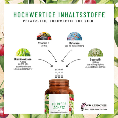 Toleranzschatz Diaminoxidase-Komplex Hochwertige Inhaltsstoffe