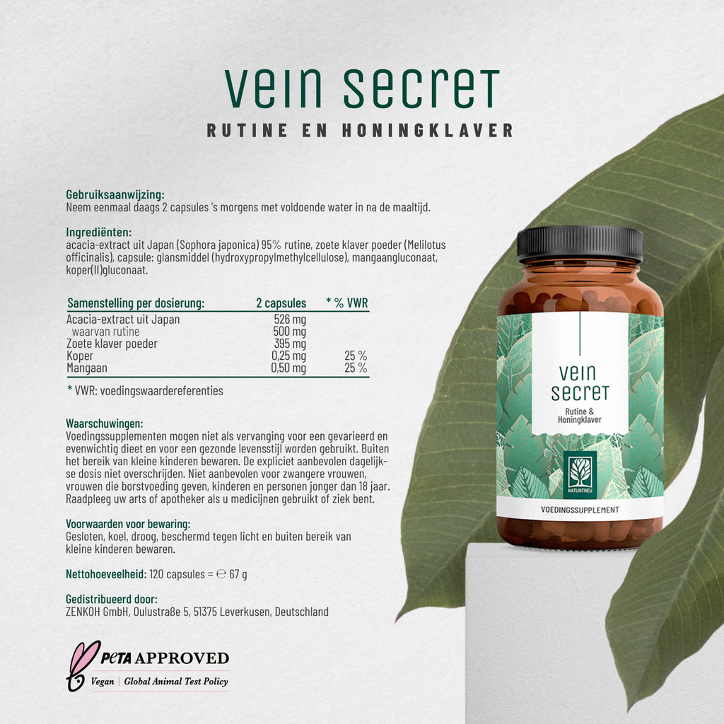Venenschatz Rutin Steinklee NL Etikett 01