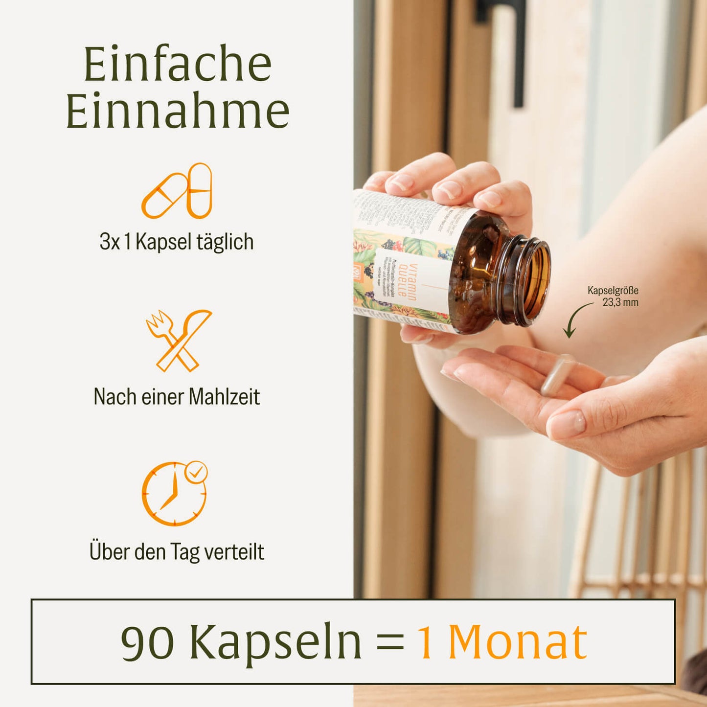 Vitaminquelle: All in One Multivitamin mit 35 Vitaminen, Pflanzen- & Mineralstoffen