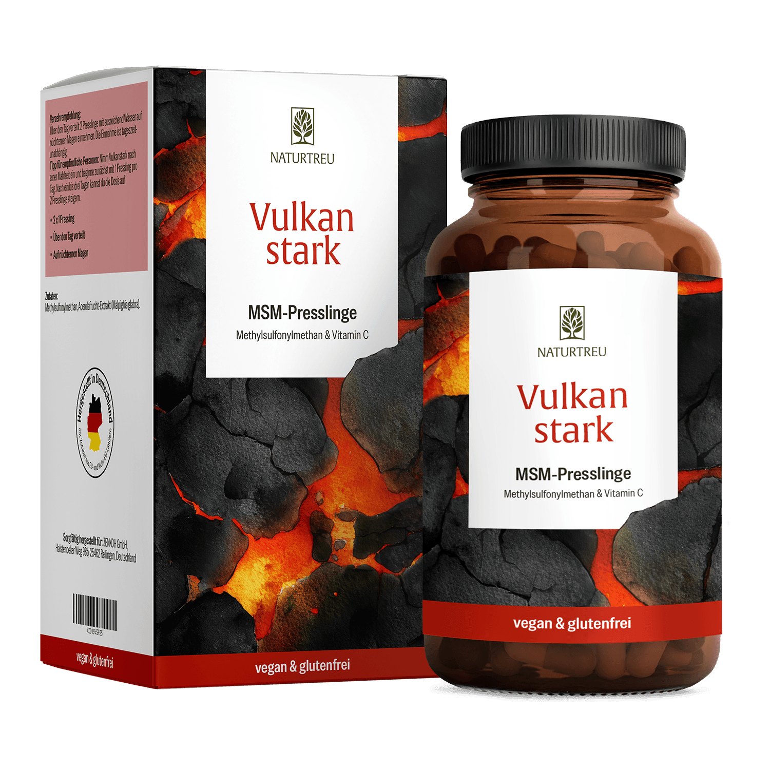 Vulkanstark — MSM-Komplex mit Vitamin C (NATURTREU)