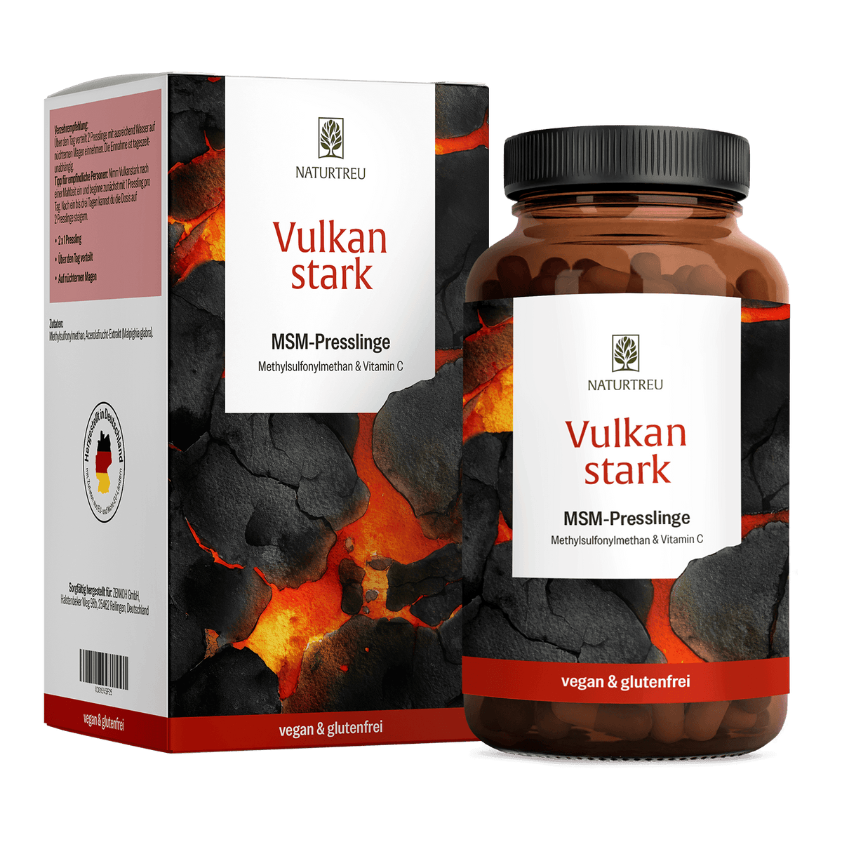Vulkanstark: MSM-Komplex mit Vitamin C - 1 Dose Vulkanstark (die meisten Kunden kaufen 2 Dosen)