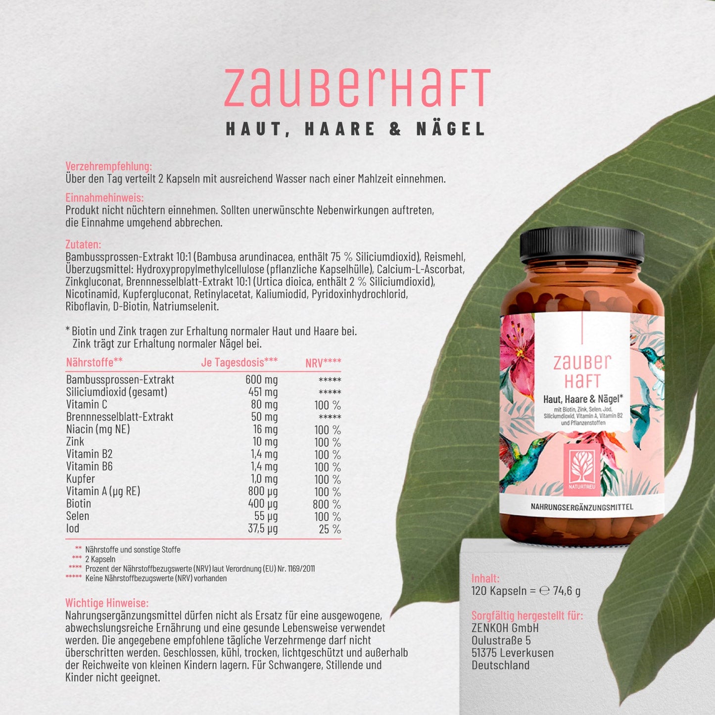 Zauberhaft Haut-Haare-Naegel Etikett 01