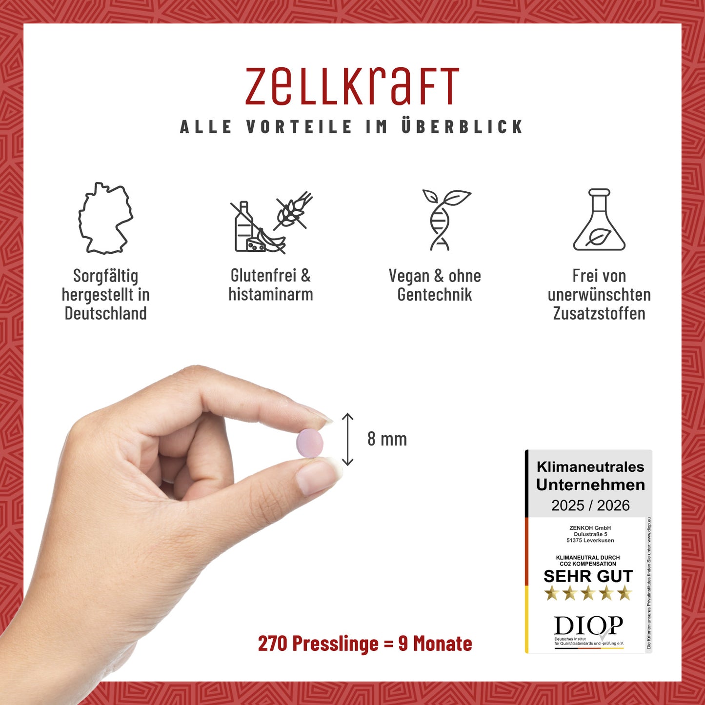 Zellkraft Vitamin B12 Presslinge Alle Vorteile 