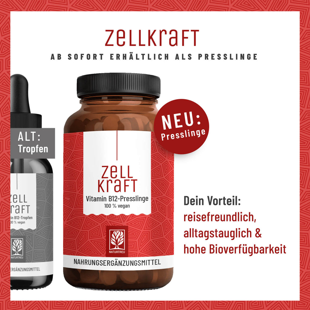 Zellkraft Vitamin B12 Presslinge Moodbild Alt Neu