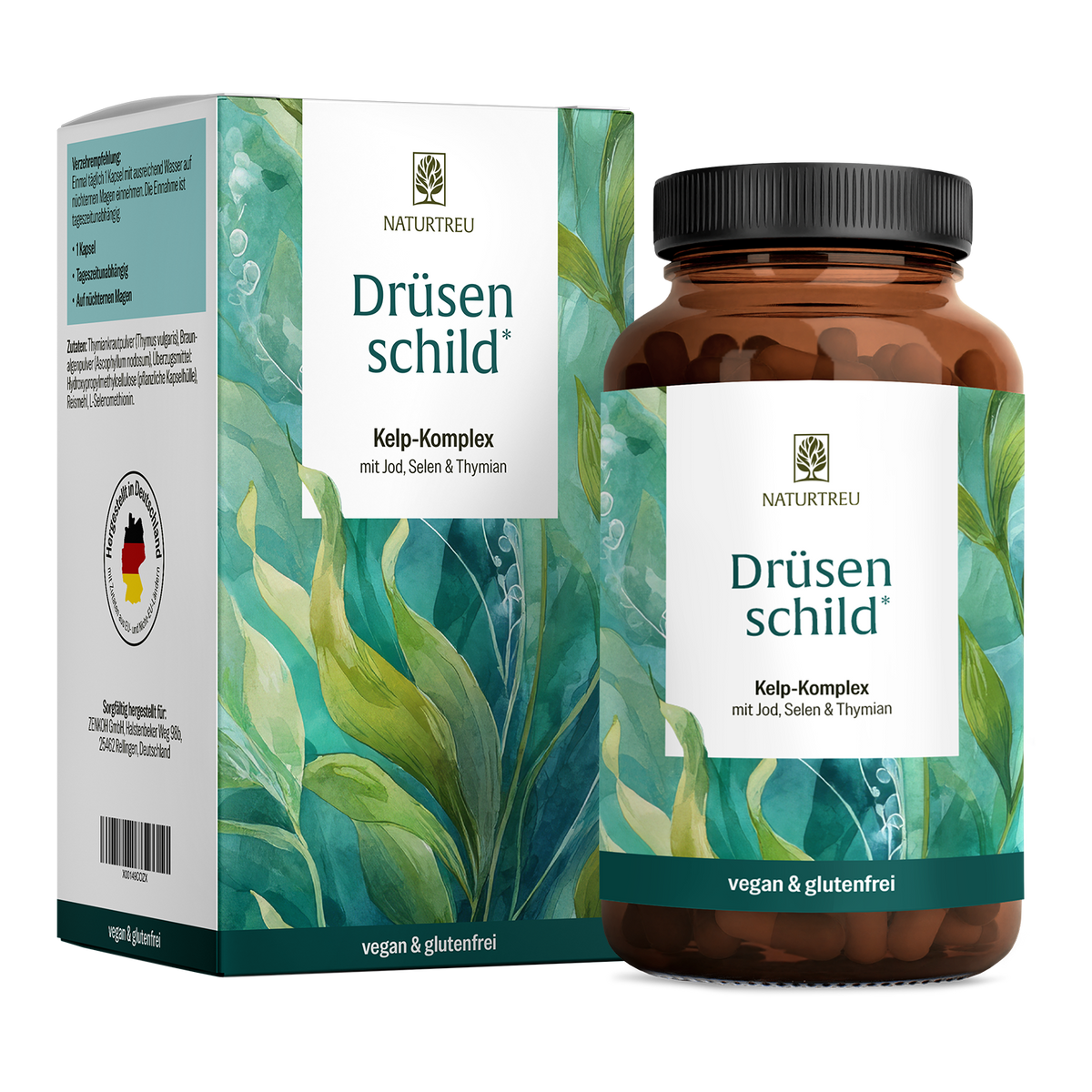 Drüsenschild: Schilddrüse-Komplex mit Jod & Selen - 1 Dose Drüsenschild (die meisten Kunden kaufen 2 Dosen)
