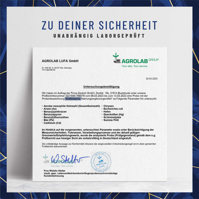 Kraftreserve Magnesium-Komplex Laborzertifikat